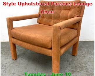 Lot 709 Mid Century Baughman Style Upholstered Parsons Lounge Chair
