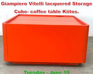 Lot 811 Titina Ammannati and Giampiero Vitelli lacquered Storage Cube coffee table Kiitos.