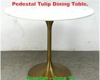 Lot 900 Contemporary Modern Pedestal Tulip Dining Table.