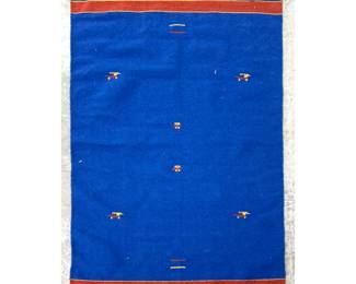 Lot 1428 3 9 X 5 9 Flat weave Carpet Rug.