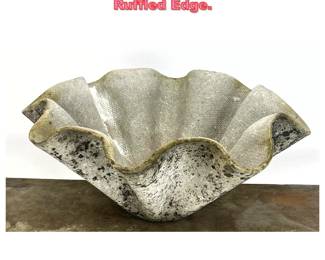Lot 1479 Willy Guhl Organic Planter. Ruffled Edge.
