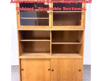 Lot 1377 Borge Mogensen for AB Karl Andersson and Soner Display Shelf Cabinet. Stackable Sectional.