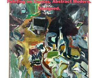 Lot 1234 Large Robert Ranieri Modernist Painting on Canvas. Abstract Modern. Unsigned.