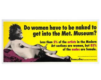 Lot 1172 Guerrilla Girls offset poster Print.