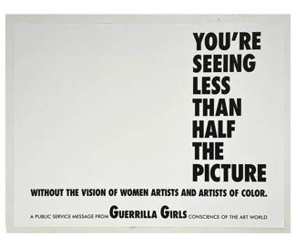Lot 1177 Guerrilla Girls offset poster print