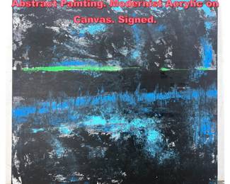 Lot 1273 DENNIS SAKELSON Original Abstract Painting. Modernist Acrylic on Canvas. Signed.