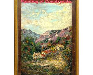 Lot 1143 Ernest Lawson Landscape Painting of Countryside. 