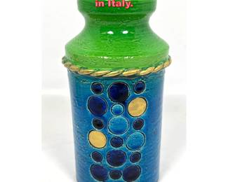 Lot 1069 Aldo Landi Bitossi Vase Made in Italy.