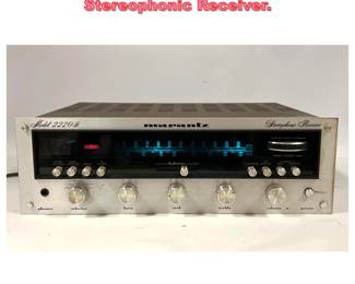 Lot 1163 Marantz 2220 B Stereophonic Receiver.