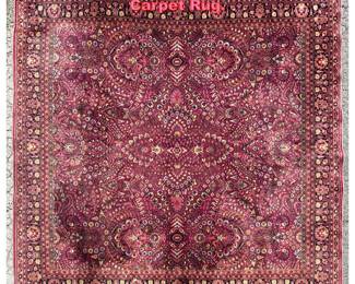 Lot 1431 11 X 11 9 Sarouk Pattern Wilton Carpet Rug.