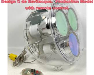 Lot 1336 Artemide YANG light fixture. Design C de Bevilacqua. Production Model with remote control.