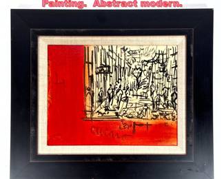 Lot 1283 PASCAL CUCARO Oil on Canvas Painting. Abstract modern.