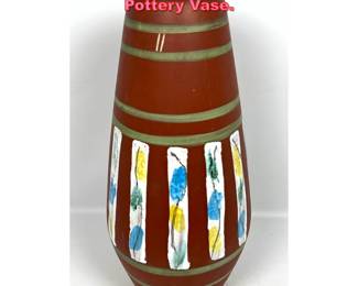 Lot 1055 Large Decorated West German Pottery Vase.