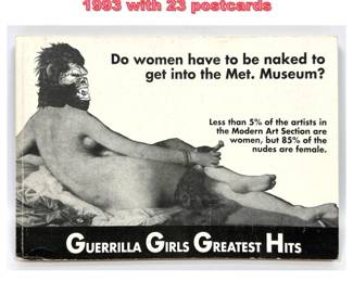 Lot 1164 Guerrilla girls Postcard Book 1993 with 23 postcards