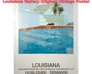 Lot 1081 David Hockney Pool and Steps Louisiana Gallery Original Vintage Poster