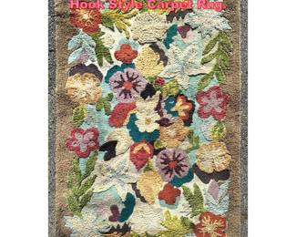 Lot 1432 5 6 X 8 4 Mid Century Modern Hook Style Carpet Rug.