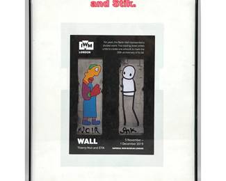 Lot 1110 Signed art flyer by Theirry Noir and Stik.