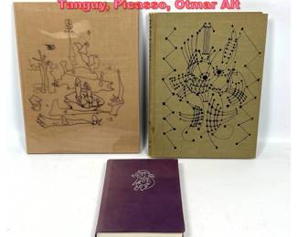 Lot 1096 3 Vintage Art Books. Yves Tanguy, Picasso, Otmar Alt