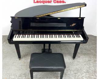 Lot 1217 Samick Electric Piano. Black Lacquer Case.
