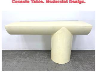 Lot 1215 J WADE BEAM Lacquer TEE Console Table. Modernist Design.
