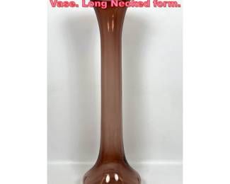 Lot 1074 24 Tall Art Glass Modernist Vase. Long Necked form. 