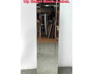 Lot 1360 STERLING Co. Floor Mirror. Stand Up Easel Back. Label.