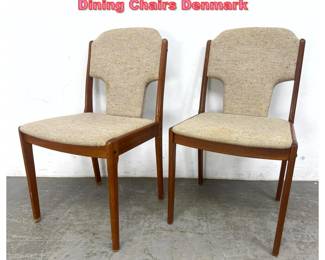 Lot 1397 Pair of Danish Modern Teak Dining Chairs Denmark
