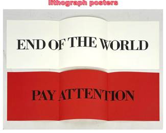 Lot 1111 Pair Bruce Nauman offset lithograph posters
