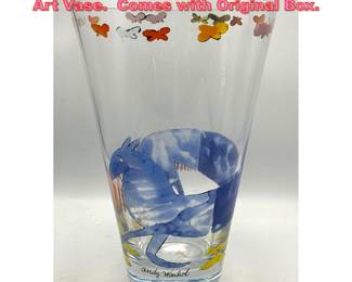 Lot 1181 Rosenthal Andy Warhol Glass Pop Art Vase. Comes with Original Box.