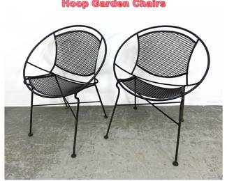 Lot 1500 Pair Mid Century Salterini Radar Hoop Garden Chairs