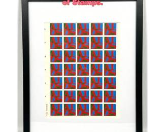 Lot 1112 General Idea Aids Sheet of Stamps.