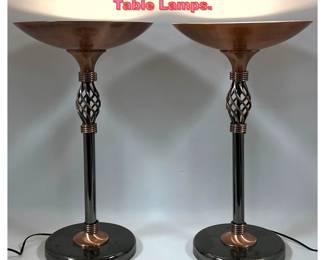 Lot 1367 Pair Decorative Light Weight Table Lamps.