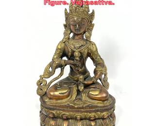 Lot 1135 Buddhist Sculpture of seated Figure. Vajrasattva.