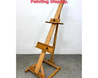 Lot 1259 Large Tall Adjustable Artist Easel Painting Display.