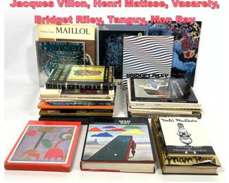 Lot 1460 Lot Art Books. George Grosz, Jacques Villon, Henri Matisse, Vasarely, Bridget Riley, Tanguy, Man Ray