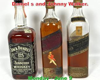 Lot 232 3 Bottles Whiskey. Jack Daniel s and Johnny Walker.