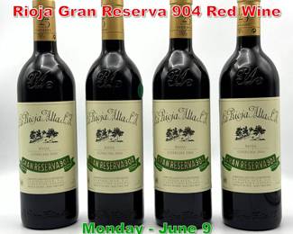 Lot 67 4 pcs 2004 La Rioja Alta Rioja Gran Reserva 904 Red Wine 