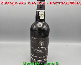 Lot 177 1985 Ramos Pinto Porto Vintage Adriano Red Fortified Wine
