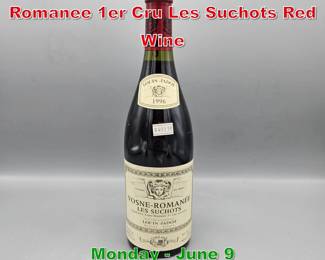 Lot 106 1996 Louis Jadot VosneRomanee 1er Cru Les Suchots Red Wine