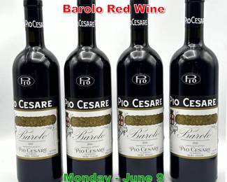 Lot 19 4 pcs 2010 Pio Cesare Barolo Red Wine