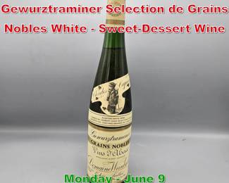 Lot 207 1983 Domaine Weinbach Gewurztraminer Selection de Grains Nobles White SweetDessert Wine 