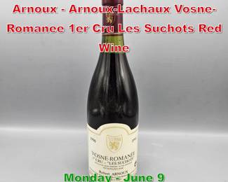 Lot 80 1990 Domaine Robert Arnoux ArnouxLachaux VosneRomanee 1er Cru Les Suchots Red Wine