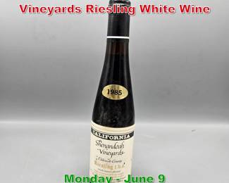 Lot 176 1985 Shenandoah Vineyards Riesling White Wine 