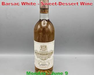 Lot 164 1970 Chateau Coutet Barsac White SweetDessert Wine