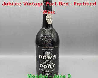 Lot 160 1977 Dow Porto Silver Jubilee Vintage Port Red Fortified Wine