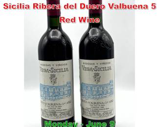 Lot 38 2 pcs 1983 Bodegas VegaSicilia Ribera del Duero Valbuena 5 Red Wine