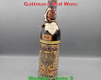 Lot 7 1961 Antonio Vallana e Figlio Gattinara Red Wine 