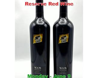 Lot 45 2 pcs 2010 Noon Shiraz Reserve Red Wine