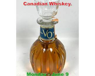 Lot 219 1977 Seagrams VO Canadian Whiskey.