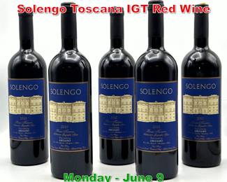 Lot 37 5 pcs 2010 Argiano Solengo Toscana IGT Red Wine 